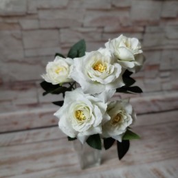 Umelé ruže biele