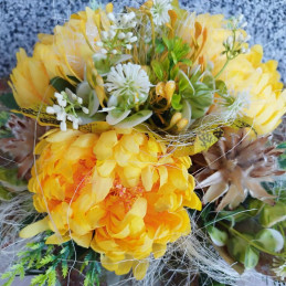 Kytica žltá chryzantéma