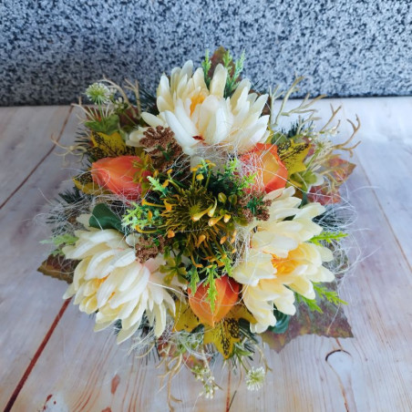 Okrúhla náhrobná kytica