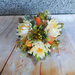 Kytica svetložltá chryzantéma