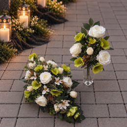 Ikebana a kytica do vázy